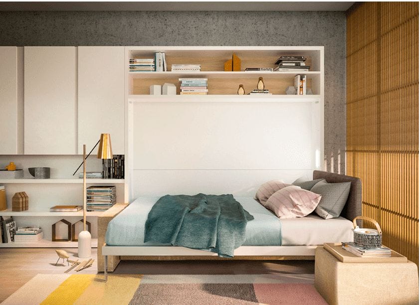 armoire lit verticale