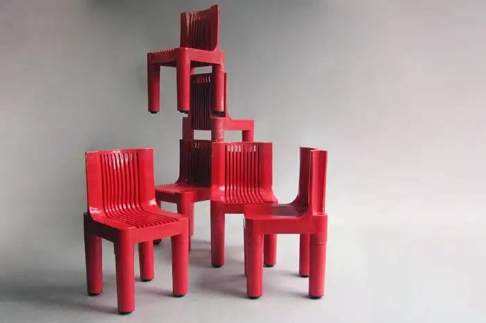 Chaises Marco Zanuso / Richard Sapper 1964 Première production