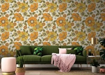 Papier peint style années 70