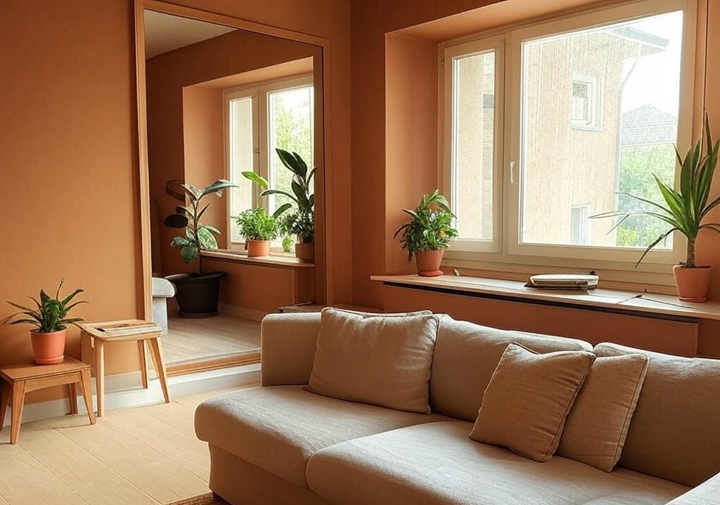 Salon pratiquant le feng shui