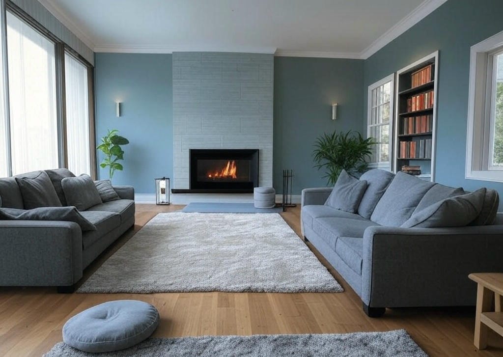 Décoration intérieure d'un salon faisant ressentir le bien etre 