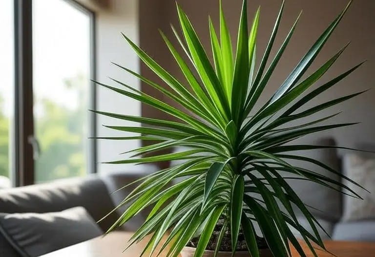 yucca dans une table de salon