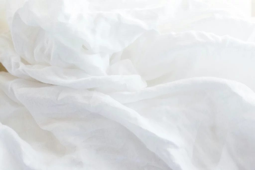 Draps blancs en lin
