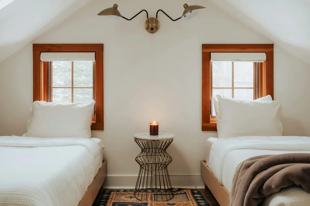 2 lits séparés dans une même chambre