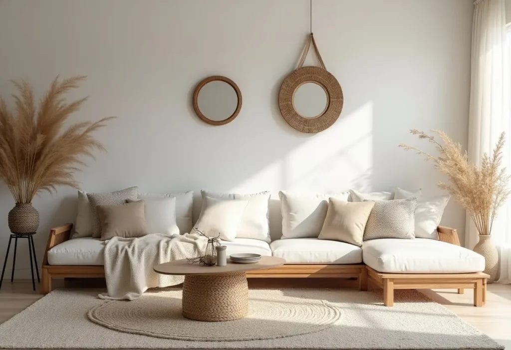Les objets déco incontournables pour un salon estivalVoici quelques pièces à privilégier pour créer une ambiance ensoleillée :Des coussins aux motifs tropicaux ou géométriques, dans des teintes claires.Une table basse en bois clair ou en verre, pour une sensation de légèreté.Des miroirs pour refléter la lumière naturelle et agrandir l’espace.Des vases en céramique ou en verre coloré, garnis de fleurs fraîches ou séchées.Un grand tapis clair et naturel, pour un effet bord de mer discret.Ces objets créent une atmosphère vivante, sans surcharger visuellement le salon.